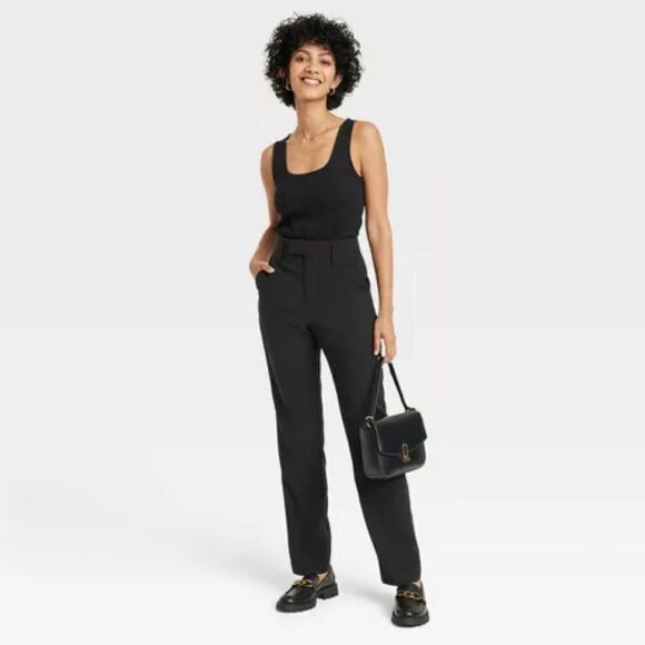 Full-length Straight Stovepipe Trousers, 10L, 14S - Picture 1 of 3